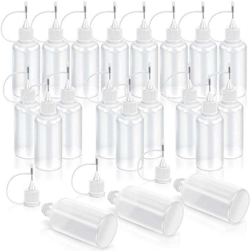 Photo 1 of 20 Pcs Precision Tip Applicator Bottle, Empty Applicator Glue Bottle for Small Gluing Projects, Paper Quilling DIY Craft, Painting, 30Ml /1 Ounce