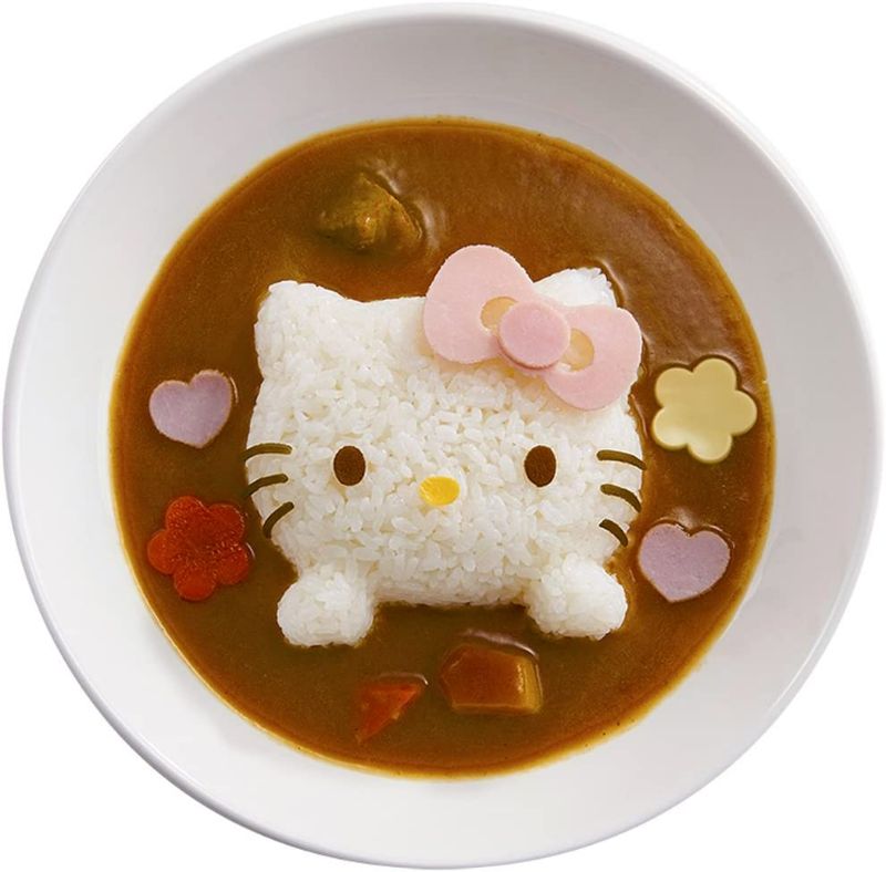 Photo 1 of 2 Pack OSK HELLO KITTY Deco Curry Rice Mold LS-7 Rice Mold (Slight Dent on Packaging but Items are in Perfect Condition) NEW 