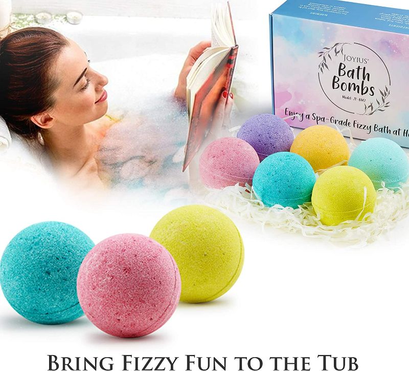 Photo 1 of JOYIUS Bath Bombs Gift Set with Natural Essential Oils, Fizzy Spa Moisturizes Dry Skin, Bubble Baths, Valentine's Day Gift Ideas for Girlfriends, Women, Moms, Wife, Her/Him NEW