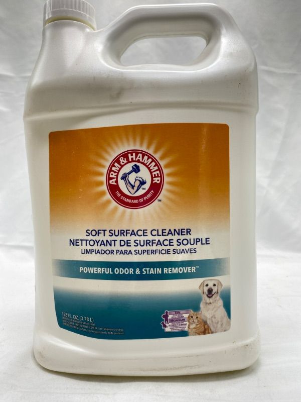 Photo 1 of Arm & Hammer PET Soft Surface Cleaner-128oz, 128oz Refill NEW