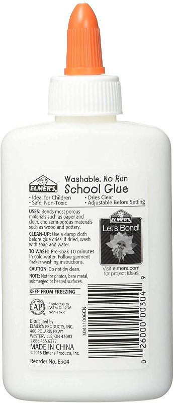 Photo 2 of Elmer's Liquid School Glue, Washable, 4 Ounces Each, 12 Count - Great for Making Slime