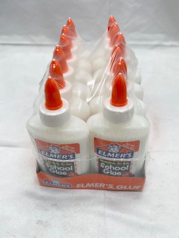 Photo 3 of Elmer's Liquid School Glue, Washable, 4 Ounces Each, 12 Count - Great for Making Slime