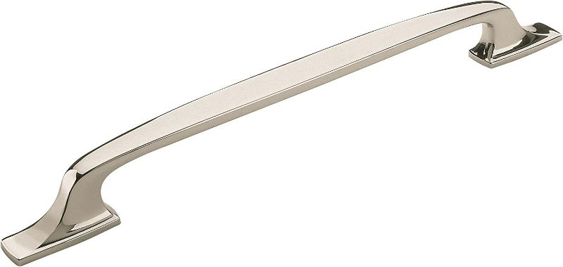 Photo 1 of Amerock | Appliance Pull | Polished Nickel | 12 inch (305 mm) Center to Center | Highland Ridge | 1 Pack | Drawer Pull | Drawer Handle | Cabinet Hardware NEW