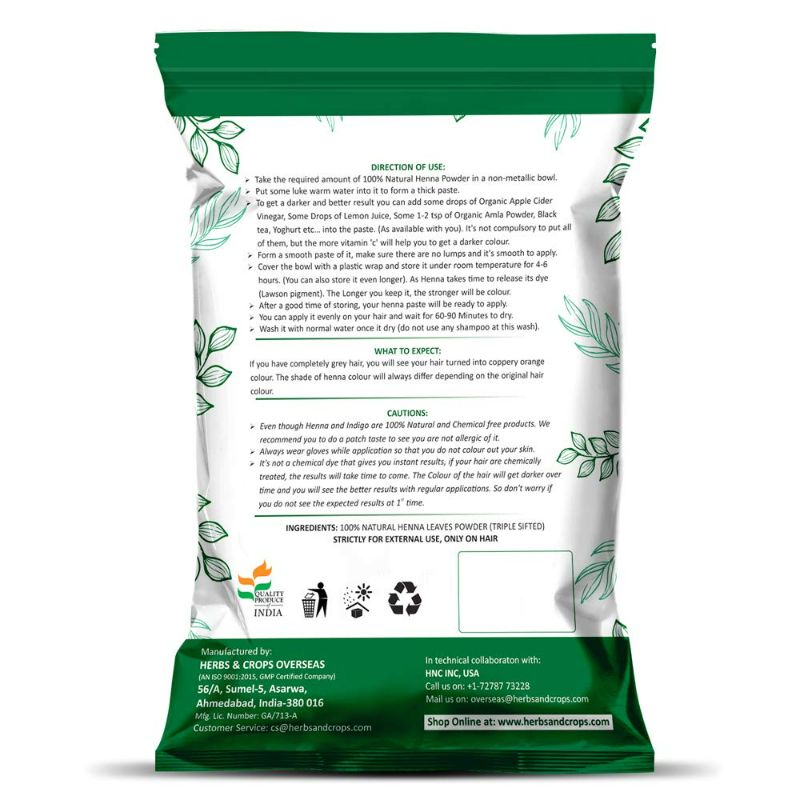 Photo 2 of 100% Natural Organically Cultivated Henna Powder Specially For Hair - Bulk Pack -Triple Sifted Henna Powder - Lawsonia Inermis (For Hair) 02 LB / 32 oz (908 gms)- No PPD no chemicals, no parabens NEW