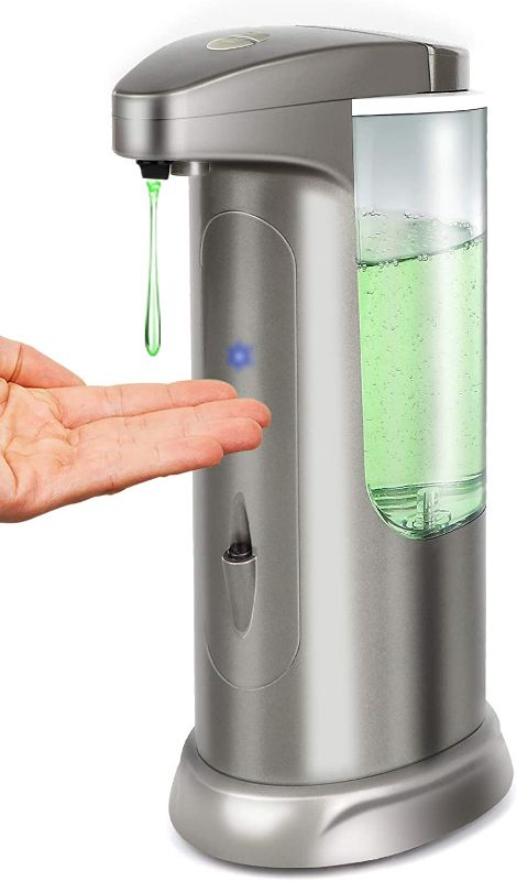 Photo 1 of Soap Dispenser, Touchless High Capacity Automatic Soap Dispenser Equipped w/Infrared Motion Sensor Waterproof Base Adjustable Switches Suitable for Bathroom Kitchen Hotel Restaurant NEW