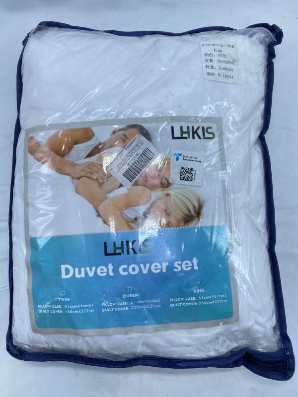 Photo 2 of Duvet Covers King Size - Ultra Soft and Breathable Bedding King Comforter Cover Set   3 Pieces Ruffle Bedding Duvet Cover  NEW 
