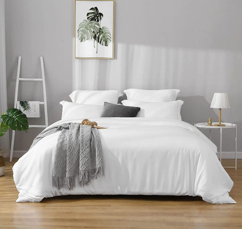 Photo 1 of Duvet Covers King Size - Ultra Soft and Breathable Bedding King Comforter Cover Set   3 Pieces Ruffle Bedding Duvet Cover  NEW 