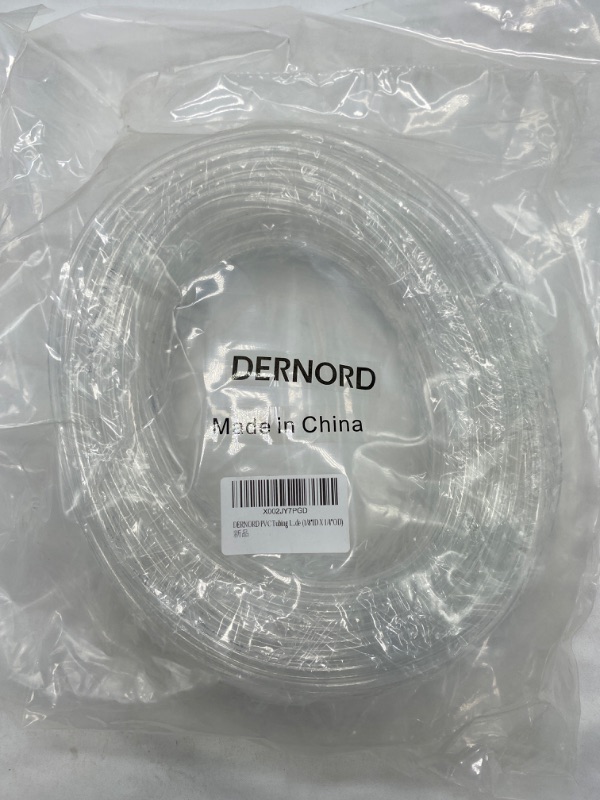 Photo 3 of DERNORD PVC Tubing 1/8"ID X 1/4"OD Flexible Clear Vinyl Hose  NEW 