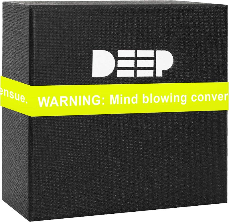 Photo 1 of THE DEEP 75 Thought Provoking Questions Card Game for Smart, Challenging, and Mind-Blowing Conversations - Perfect Game with Friends & Family for Deeper Conversations (Ages 14+) NEW