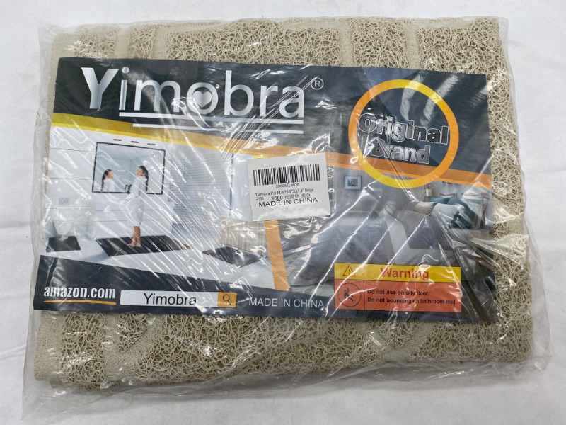 Photo 3 of Yimobra Cat Litter Mat,23.6x15.4 Mat with Litter Lock Mesh, Soft Durable Cat Litter Mat Litter Trapping Mat, Easy to Clean, Non-Slip, Water Resistant, Litter Free Floors, Beige NEW