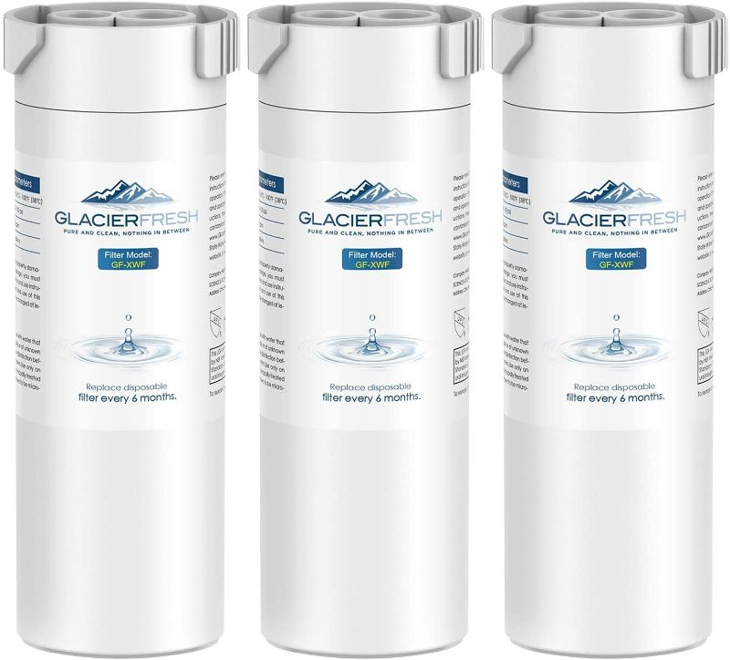 Photo 1 of GLACIER FRESH XWF Replacement for GE XWF Refrigerator Water Filter Pack of 3 NEW 