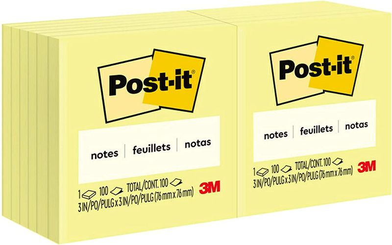 Photo 1 of Office Depot  Self Stick Pop-Up Notes, 3x3 in Sticky Notes, 12 Sticky Note Pads, NEW 