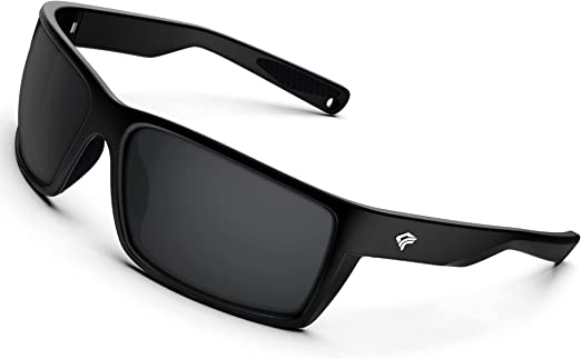Photo 1 of TOREGE Sports Polarized Finished Sunglasses Black Frame & Grey Lens) NEW 
