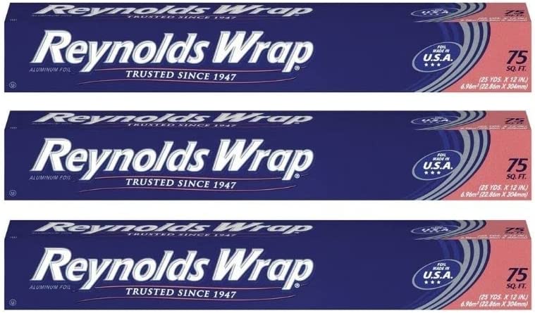 Photo 1 of Reynolds Wrap Aluminum Foil, 75 sq ft (Pack of 3) NEW
