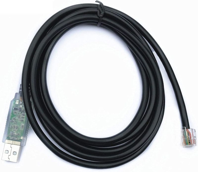 Photo 1 of EZSync USB FTDI KPG-4 Cable for Kenwood TM and TK Radios LED Data Indicator Lights, RJ12 Connector, EZSync720  NEW 
