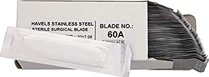 Photo 1 of Havalon #60A Stainless Steel Bulk Replacement Blades, 50 count NEW