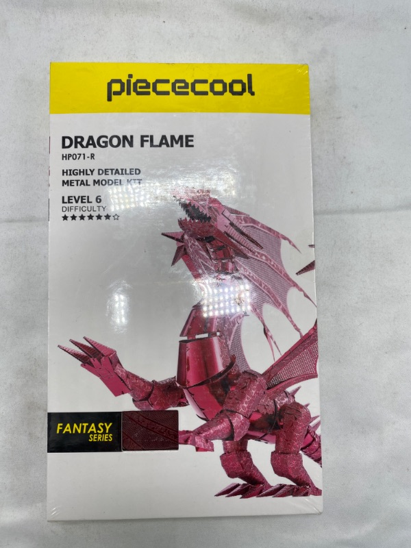 Photo 2 of Piececool Metal Puzzles for Adults 3D Dragon Model Kits- Dragon Flame Models Building Kit, Brain Teaser Puzzle 3D Metal Craft Kits for Teens Men Women Family NEW