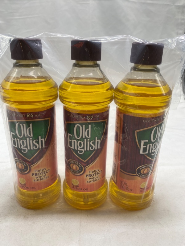 Photo 3 of Old English 0-62338-07325-5 Lemon Oil Furniture Polish, 16 fl oz. (Pack of 3) NEW 