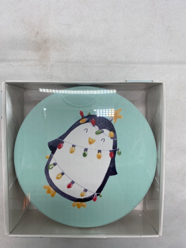 Photo 1 of Penguin Ceramic Coasters 4 Pck (4.25x4.25inch) NEW