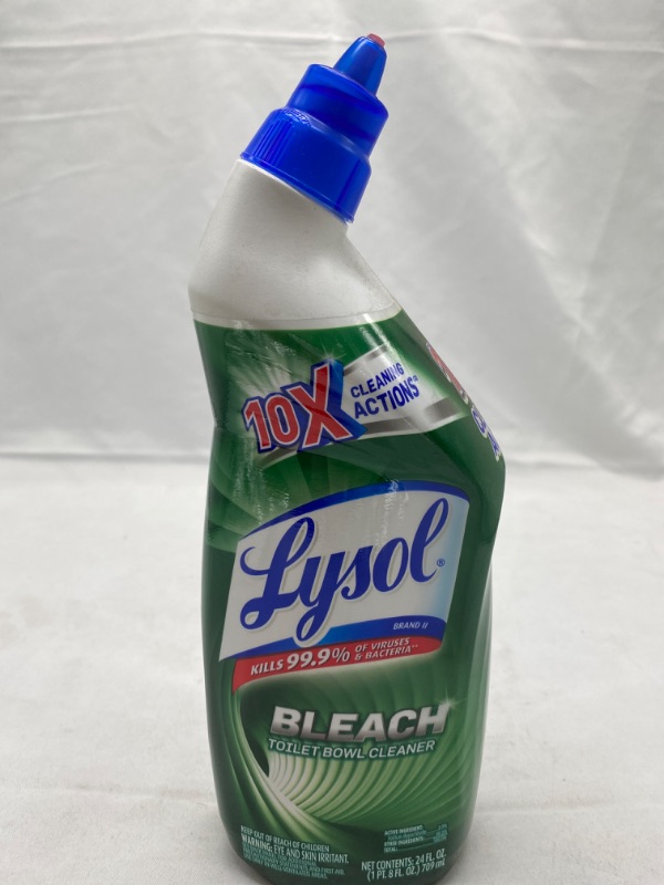 Photo 2 of Lysol Complete Clean Toilet Bowl Cleaner with Bleach, 24 Ounce