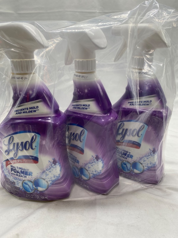 Photo 2 of Lysol Mold & Mildew Remover with Bleach (Pack of 3) NEW