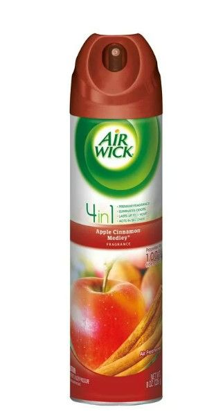 Photo 1 of 2 PACK Air Wick Aerosol Spray Air Freshener, Apple Cinnamon Medley, 4-1 8 Ounce