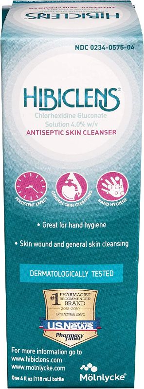 Photo 1 of Hibiclens – Antimicrobial and Antiseptic Soap and Skin Cleanser – 4 oz – for Home and Hospital – 4% CHG (2 Pack)  NEW 