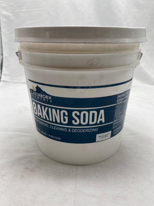 Photo 2 of Earthborn Elements Baking Soda (1 Gallon) Sodium Bicarbonate, Cooking, Cleaning & Deodorizing (10LBS) NEW 