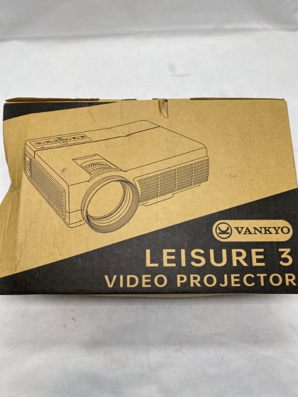 Photo 1 of VANKYO Leisure 3 1080P Supported Mini Projector with 65000 Hours Lamp Life, LED Portable Projector Support 200'' Display, Compatible with TV Stick, PS4, HDMI, VGA, TF, AV and USB NEW