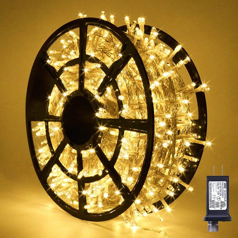 Photo 1 of EXSUSS 168FT 600 LED Christmas Lights Outdoor Waterproof 8 Modes Christmas String Lights Multicolor Christmas Tree Lights Indoor Plug in Party Holiday Christmas Decorations NEW