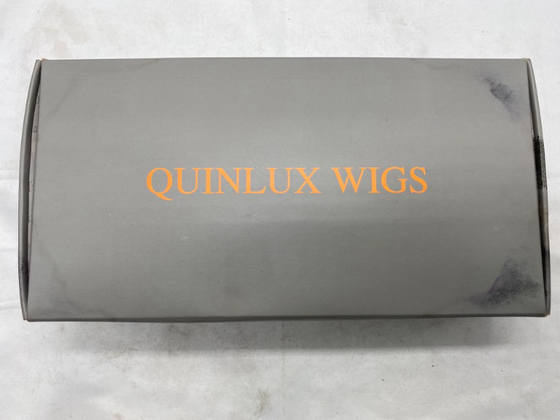 Photo 2 of Quinlux Wigs 180% Density 1B/ace Front Human Hair Wigs Glueless Brazilian Human Hair 18 inch NEW