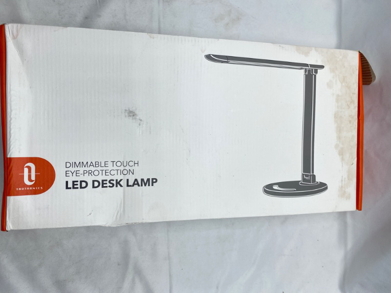 Photo 3 of LED Desk Lamp, Eye-Caring Table Lamp with USB Charging Port, Brightness Levels, Touch Control, NEW 