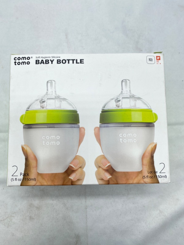 Photo 2 of Comotomo Natural Feel Baby Bottle - 5 oz (2 Pack)  NEW 