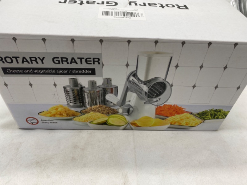 Photo 1 of Vegetable Cheese Grater Slicer - Rotary Handheld Grater Shredder Grinder with a Stainless Steel Peeler 