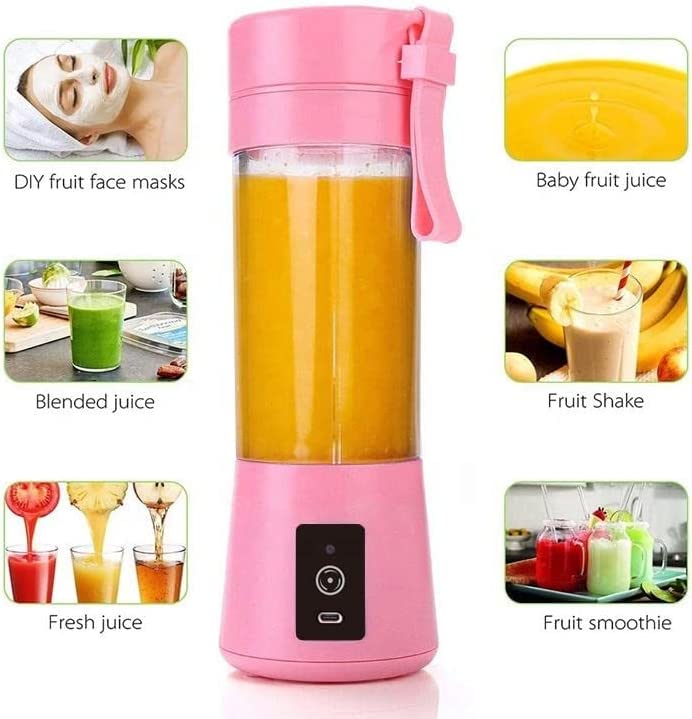 Photo 2 of Portable Blender for shakes and smoothies, USB Rechargeable Personal Juice Protein To Go Mini Blender (Pink) Packaging Slightly Damage but Item is in Perfect Condition NEW