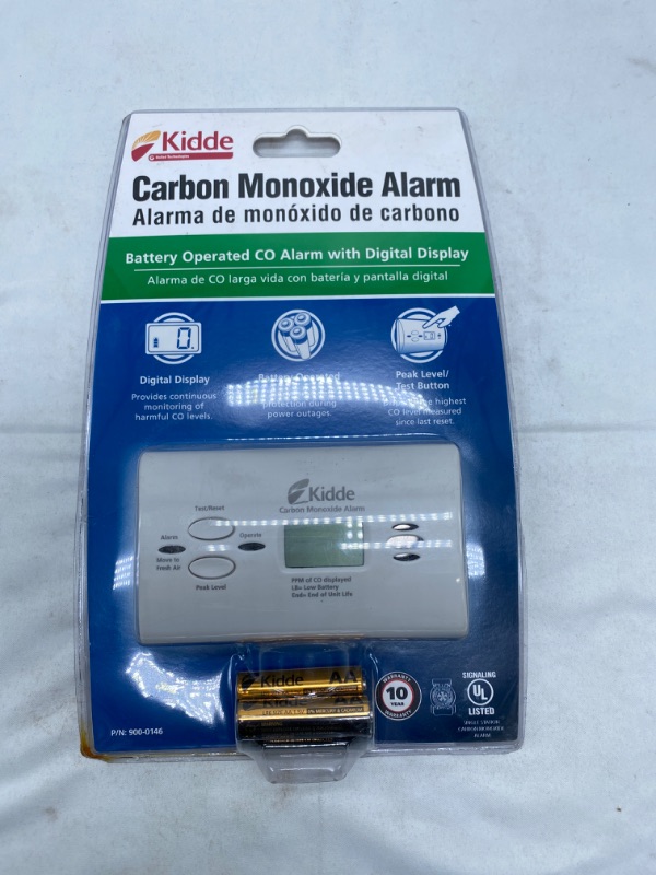 Photo 2 of Kidde Battery Operated Carbon Monoxide Alarm with Digital Display KN-COPP-B-LPM Detector Detector