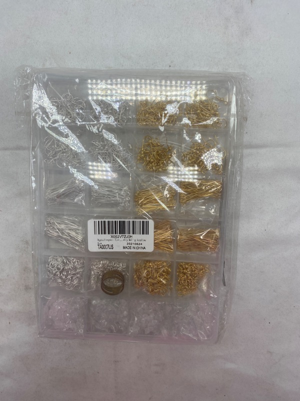 Photo 4 of Hypoallergenic Earring Making Kit, modacraft 2000Pcs Earring Making Supplies Kit with Hypoallergenic Earring Hooks, Earring Findings, Earring Backs, Earring Pins Jump Rings for Jewelry Making Supplies NEW