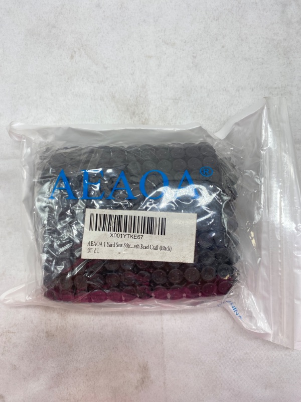 Photo 1 of AEAOA 1 Yard Sew Stitch On Spike Stud Cone Flatback Punk Rock Trim mesh Bead Craft (Black) NEW