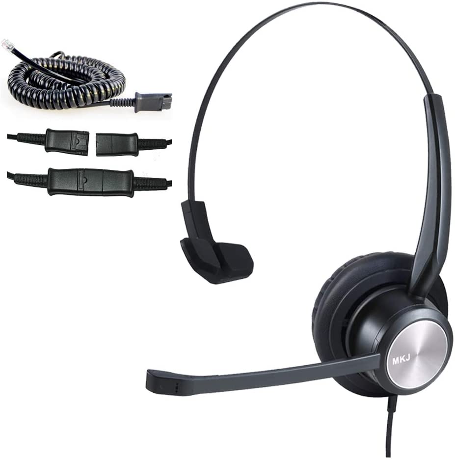 Photo 1 of MKJ Cisco Phone Headset Corded Telephone Headset with Noise Cancelling Microphone for Cisco NEW 