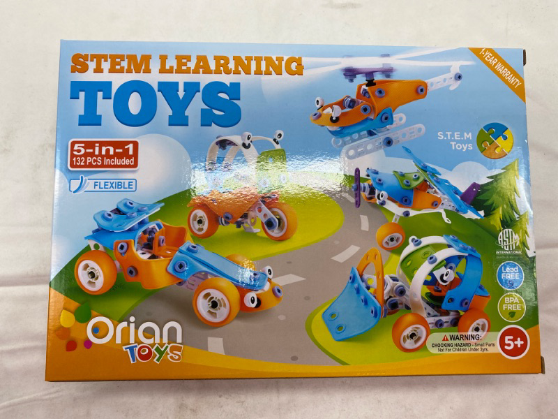 Photo 2 of Toy Pal STEM Toys for 6-8 Year Old Boys Girls | 5 in 1 Engineering Building Set | 132 Pc Educational Construction Building Toy for Boys Age 6-8 | Fun Birthday Gift NEW 