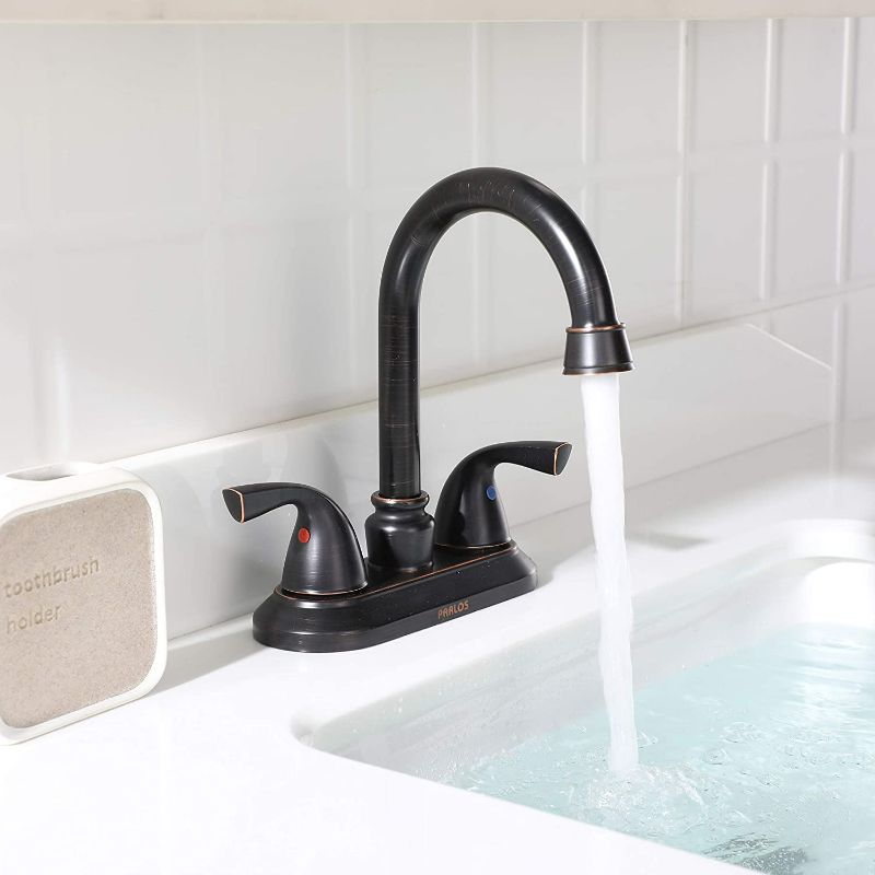 Photo 2 of Oil Rubbed Bronze Two Handle Bathroom Sink Faucets Buddle Model# 13628 NEW