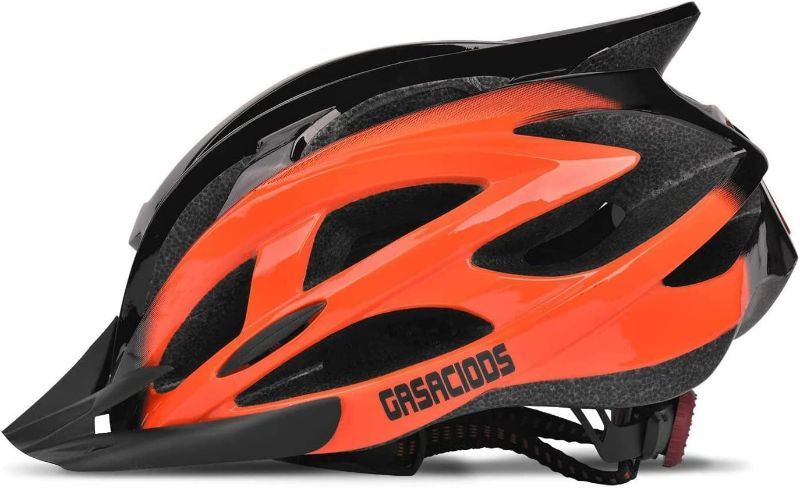 Photo 1 of GASACIODS Bike Helmet, CPSC Certified Adjustable Lightweight Bicycle Helmets Specialized Cycling Helmet for Adult Men&Women Road and Mountain Bike with Detachable Visor&Rear LED Light NEW