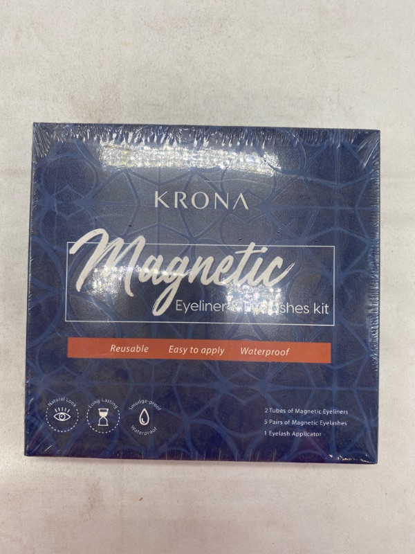 Photo 2 of KRONA Magnetic Eyelashes With Eyeliner Kit - 2 Tubes Of Magnetic Eyeliner NEW
