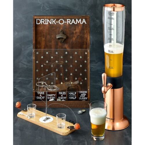 Photo 4 of Studio Mercantile 3-Qt. Beer Tower, Created for Macy's. A conveniently detachable ice rod goes from the freezer to keep beverages cold in this copper-tone three-quart beer tower from Studio Mercantile. Approx. dimensions: 8''W x 8''D x 34.8''H Imported Co