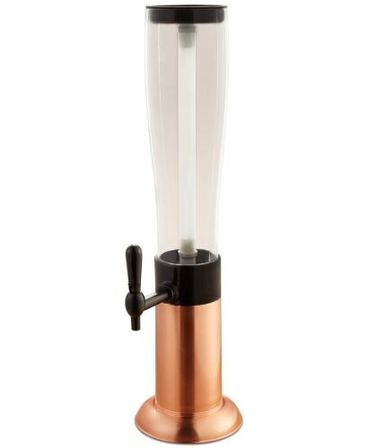 Photo 2 of Studio Mercantile 3-Qt. Beer Tower, Created for Macy's. A conveniently detachable ice rod goes from the freezer to keep beverages cold in this copper-tone three-quart beer tower from Studio Mercantile. Approx. dimensions: 8''W x 8''D x 34.8''H Imported Co