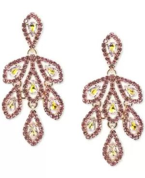Photo 1 of INC INTERNATIONAL CONCEPTS Crystal Teardrop Chandelier Earrings, Created for Macy's