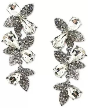 Photo 1 of INC INTERNATIONAL CONCEPTS  Crystal Flower Statement Earrings, Created for Macy's