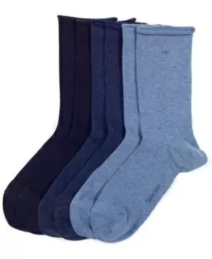 Photo 1 of Calvin Klein Women's Casual Roll Top 3 Pack Socks