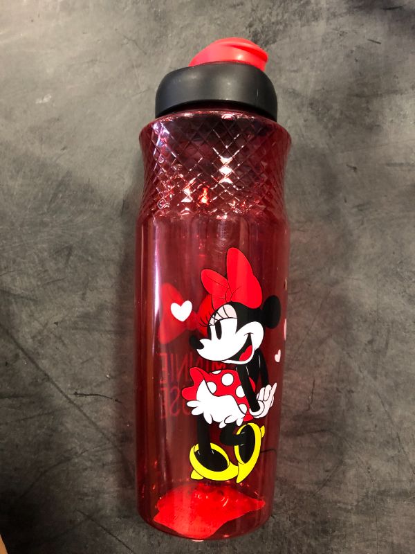 Photo 2 of Disney's Minnie Mouse 30oz Sullivan Sports Water Bottle, BPA-free, Red/Black -- 1 PACK