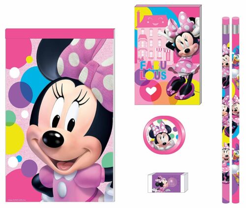 Photo 1 of Disney Minnie Mouse Kids Calculator School Supplies Set - 7 Pieces
Includes: Notepad, memo pad, pencils, eraser, sharpener and calculator